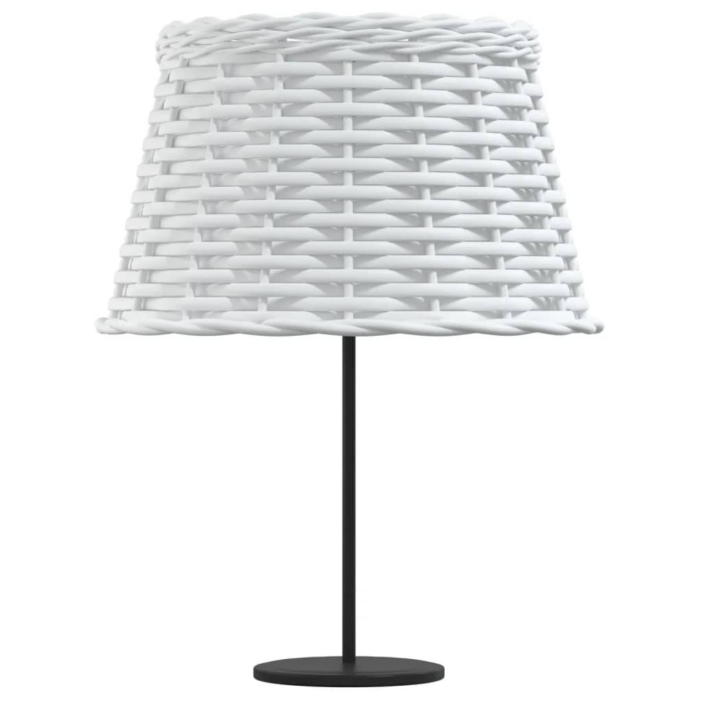 Paralume Bianco Ø38x23 cm in Vimini-1