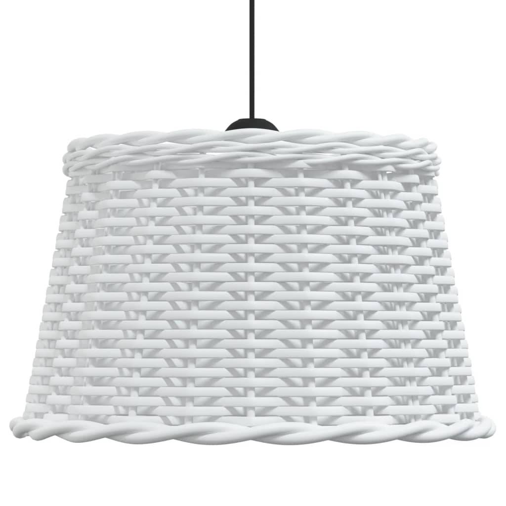 Paralume da Soffitto Bianco Ø45x28 cm in Vimini-1