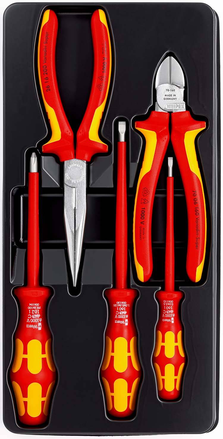KNIPEX VDE-Werkzeugsatz Zangenset 5 teilig (00 20 13)-1