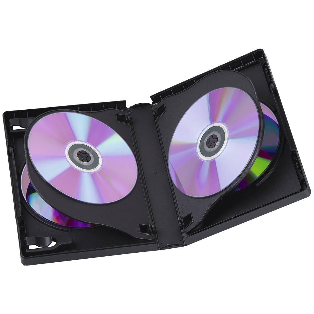 Hama DVD Box 6, Black, Pack - 3 pieces 6 dischi Nero (Hama 3x 6 DVD/Blu-Ray Jewel Cases, 6 Discs per case, Black)-0