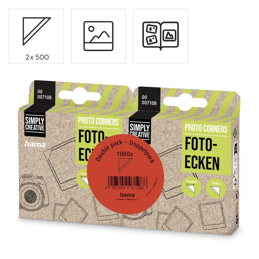 Hama Fotoecken Action 1000-1