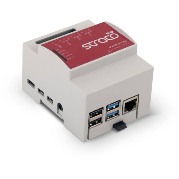 Strato Pi CAN server with Raspberry Pi 4 Model B 2GB + Strato Pi Fan