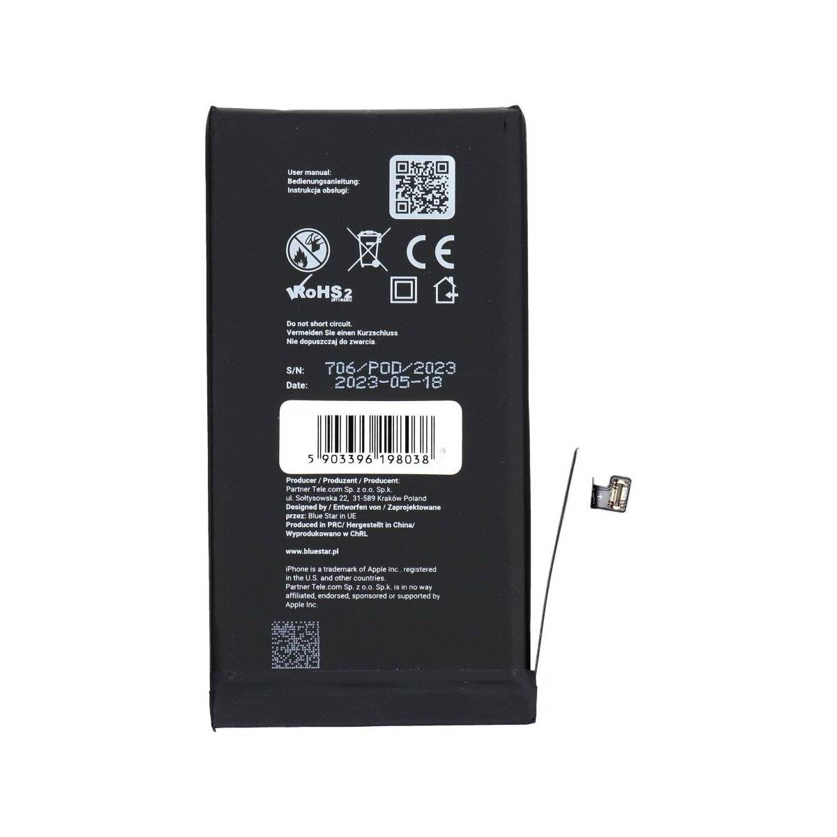 Batteria compatibile con iPhone 12/12 Pro 2815 mAh Blue Star HQ-1