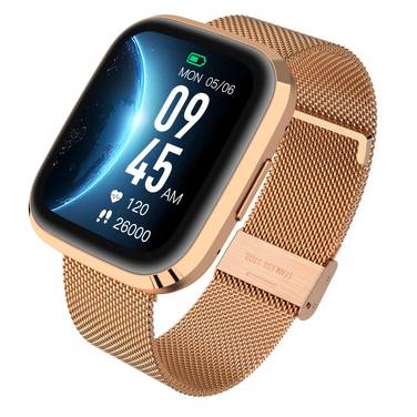 Smartwatch GRC Style Acciaio Touch Display Chiamate e SMS IP68 Impermeabile Oro