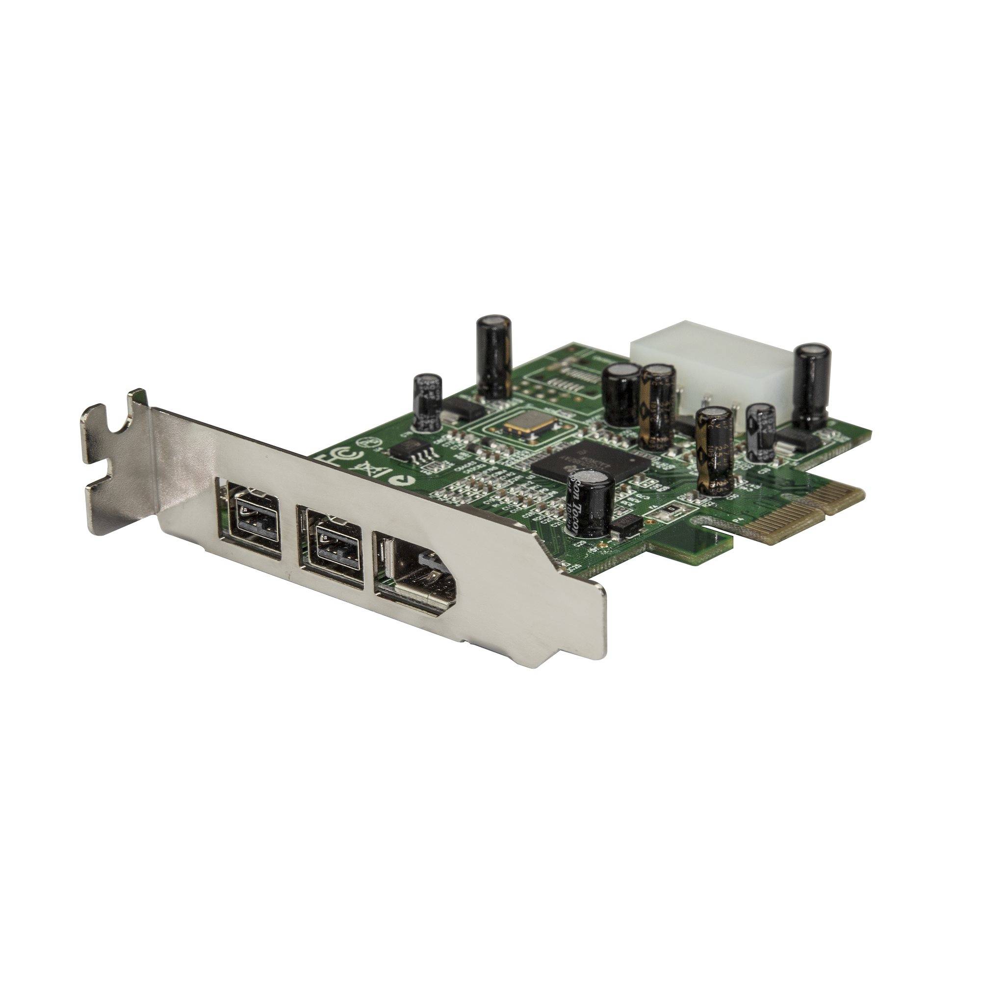 Startech pex1394b3lp scheda adattatore pci express firewire 2b 1a 1394 a basso profilo 3 porte-0