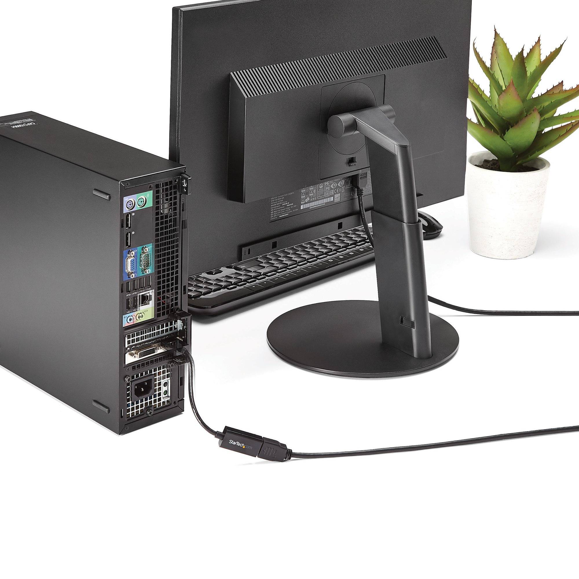 StarTech.com DP2HD4KS cavo e adattatore video 0,15 m HDMI tipo A (Standard) Nero-1