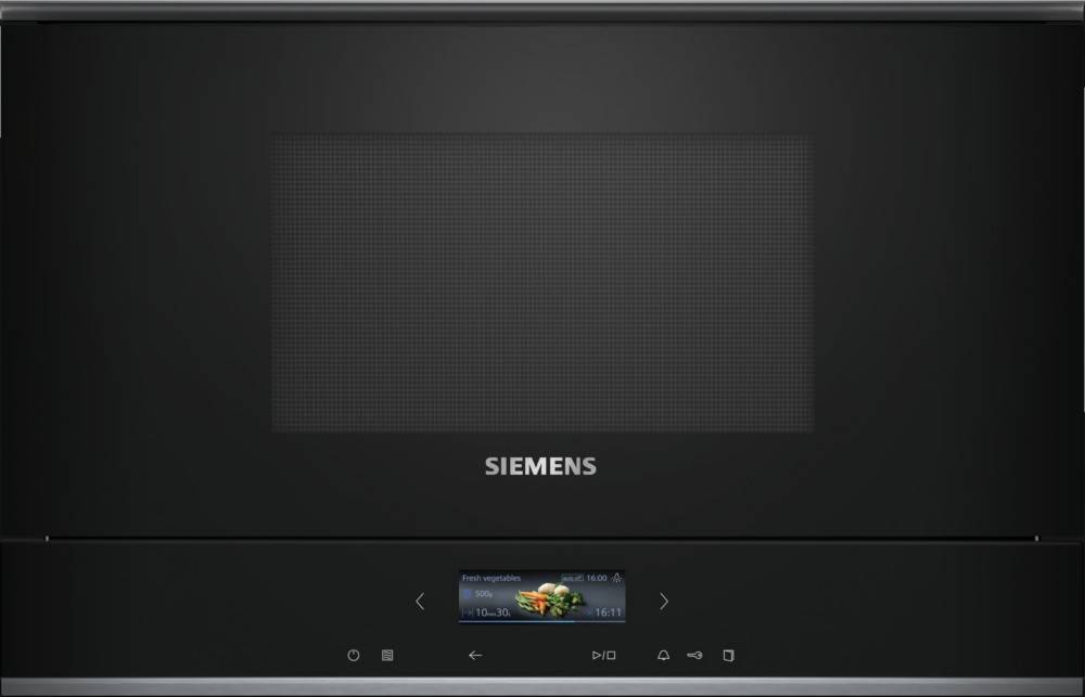 Siemens iQ700 BF722L1B1 forno a microonde Nero Solo microonde Da incasso 21 L 900 W-0
