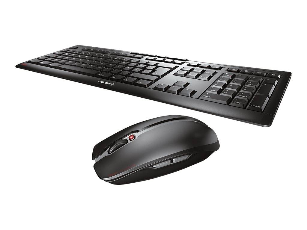 CHERRY STREAM DESKTOP - Tastatur-und-Maus-Set - kabellos - 2.4 GHz - Belgien - Tastenschalter: CHERRY SX - Schwarz-1