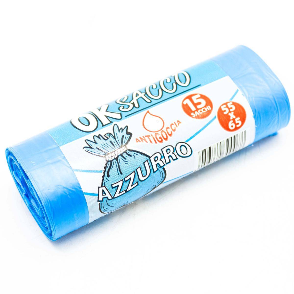 15 X Buste Per Spazzatura Raccolta Differenziata Blu Sacchi Busta Immondizia-0