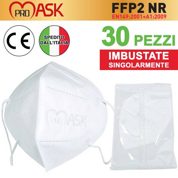 30x Mascherina Ffp2 Certificata Made In Europa Mascherine Certificate Ce1463