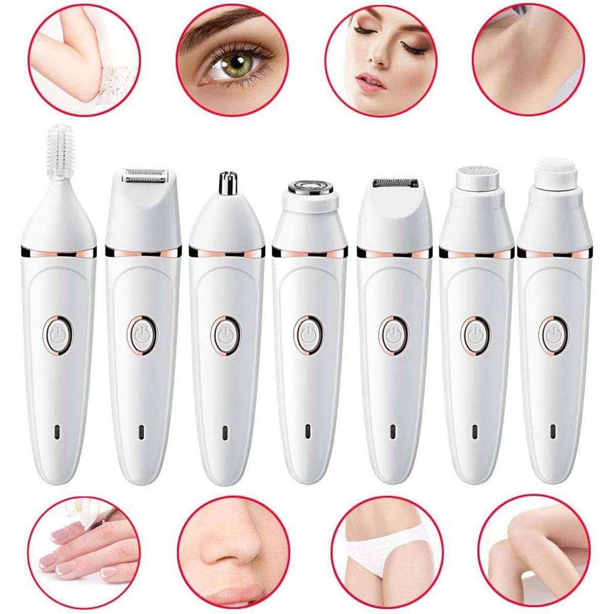 Rasoio Elettrico Surwit Rasatura Corpo Ricaricabile Multifunzione Kit 7 In 1-2