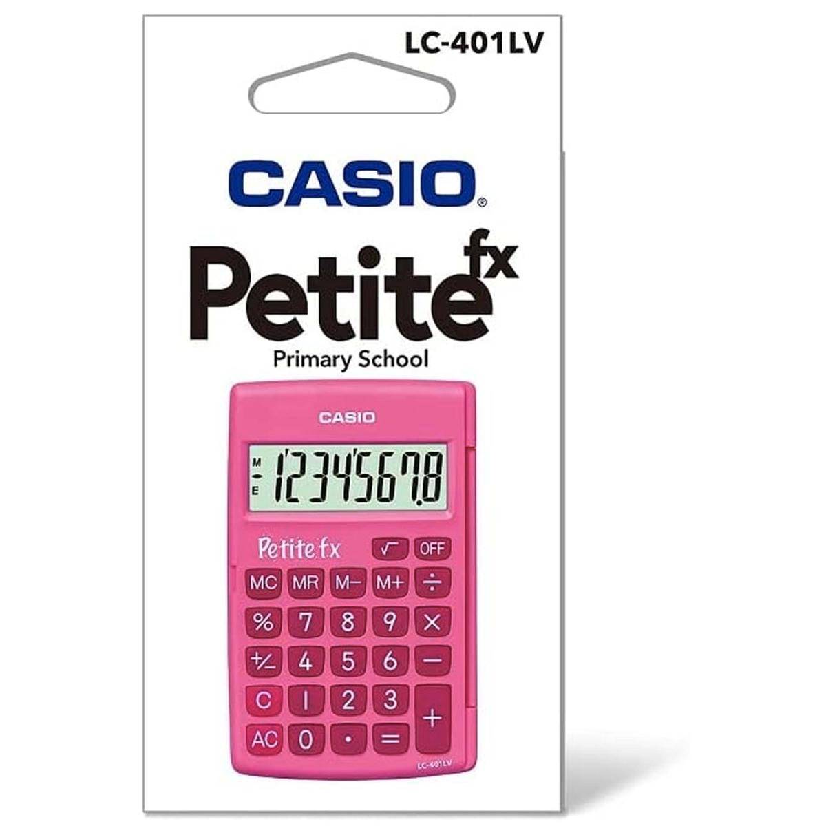 Calcolatrice Casio Rosa Con Display Ad 8 Cifre Portatile Tascabile Fucsia-1