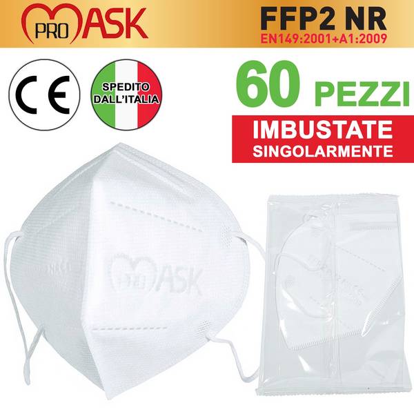 60x Mascherina Ffp2 Certificata Made In Europa Mascherine Certificate Ce1463