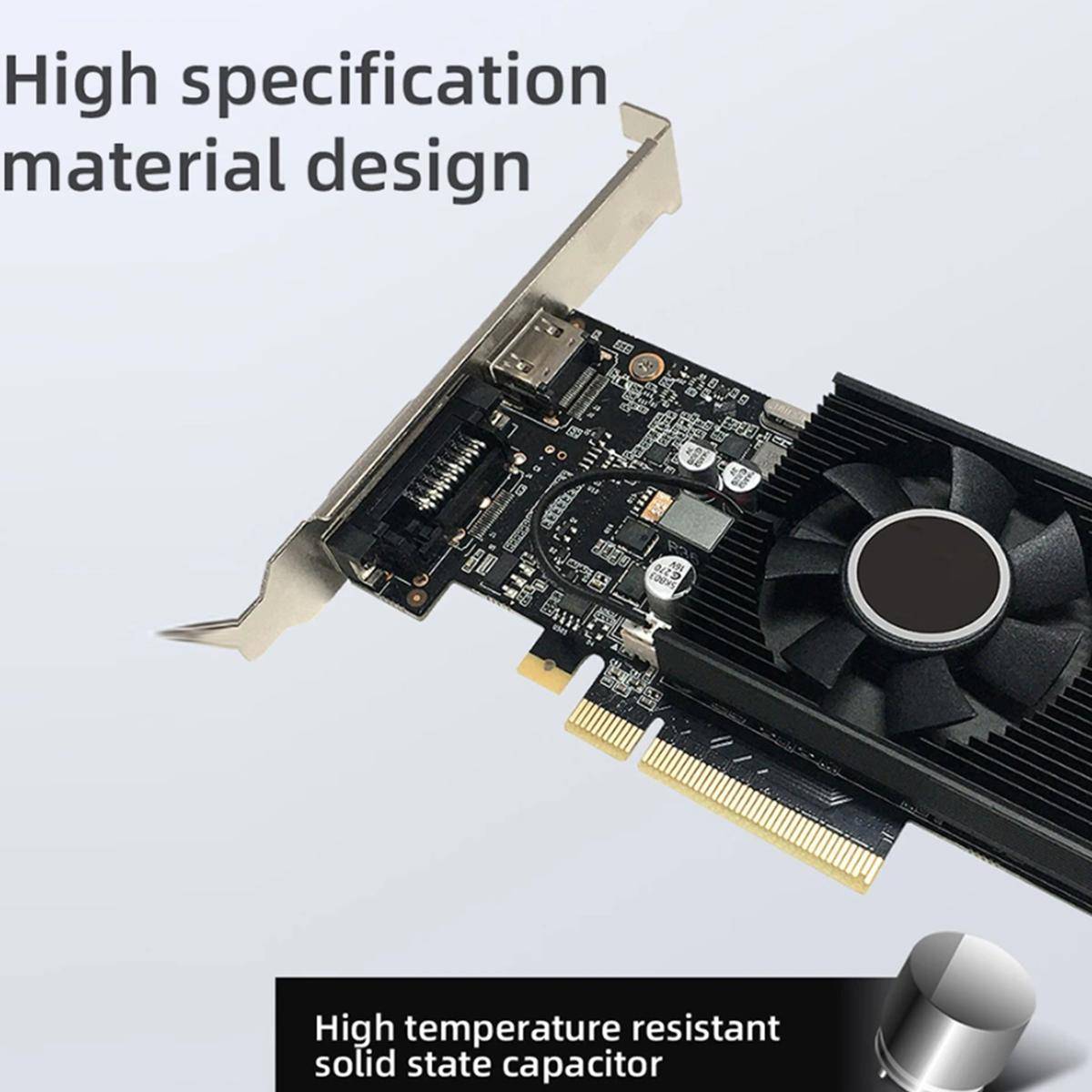Nvidia Gt 1030 4gb Gddr4 Low Profile Lp Scheda Video Grafica Editing Silent Sff-1