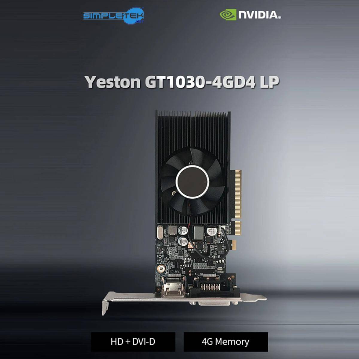 Nvidia Gt 1030 4gb Gddr4 Low Profile Lp Scheda Video Grafica Editing Silent Sff-2