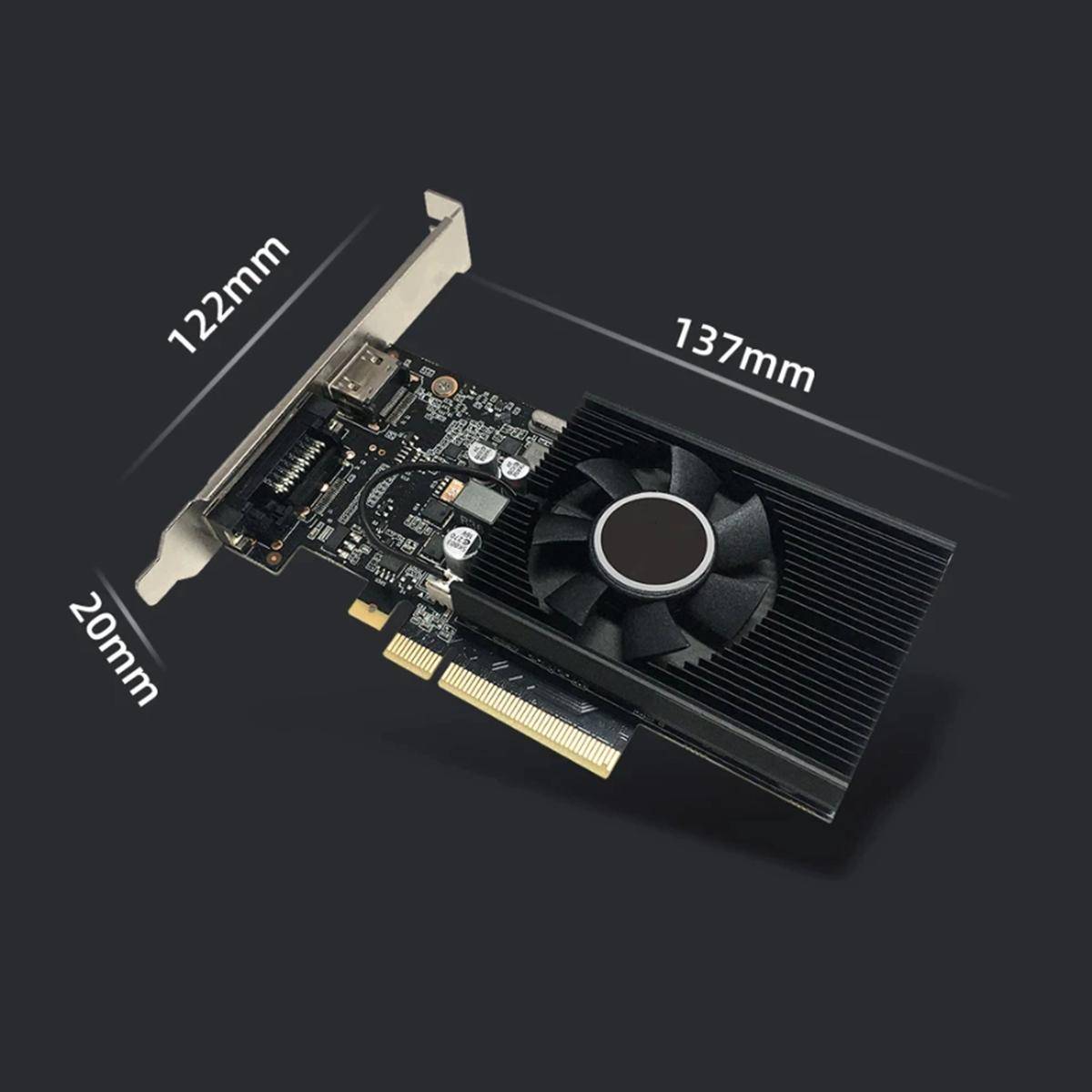 Nvidia Gt 1030 4gb Gddr4 Low Profile Lp Scheda Video Grafica Editing Silent Sff-3