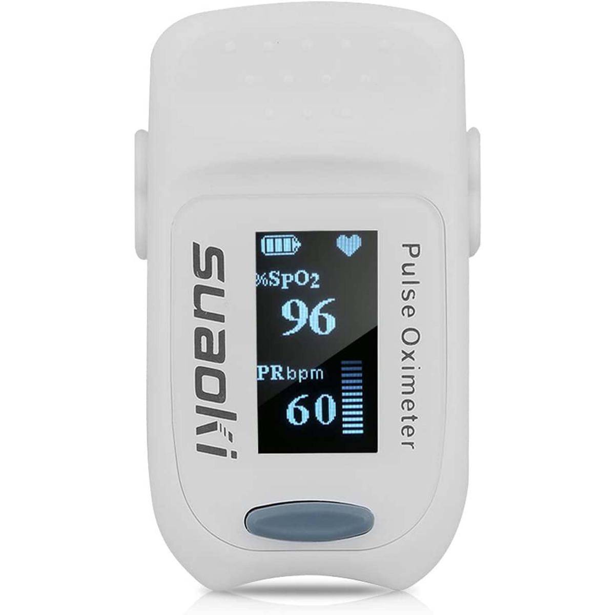 Mini Saturimetro Portatile Misurazione Ossigeno Sangue Dita Pulsossimetro Oled-2