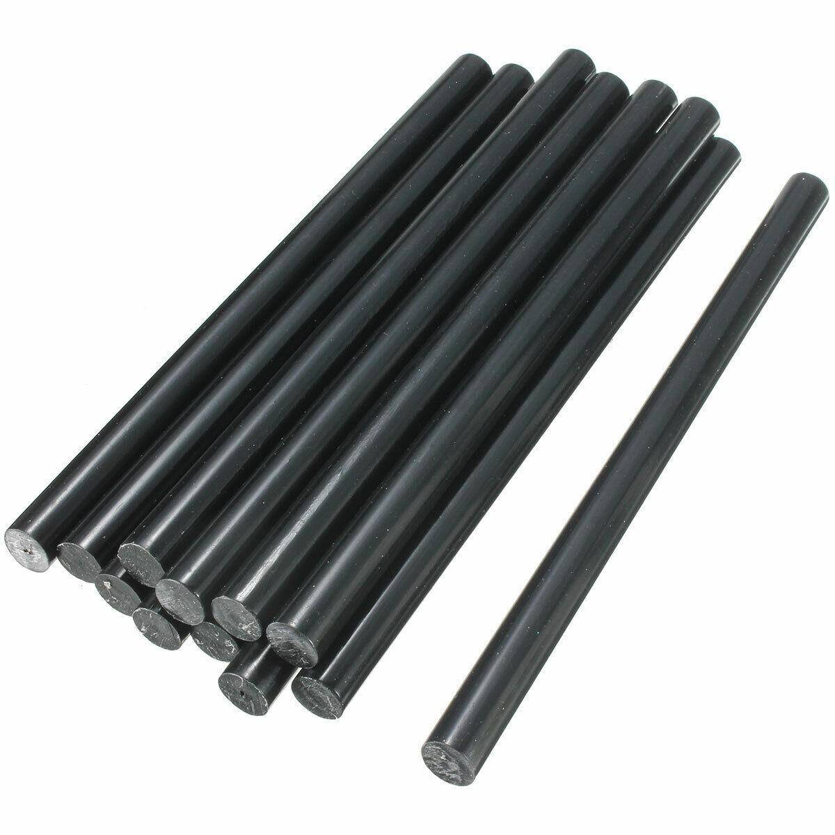 4 X Stick Per Pistola Colla A Caldo Nera 18cm Diametro 11mm Ricarica Nero-2