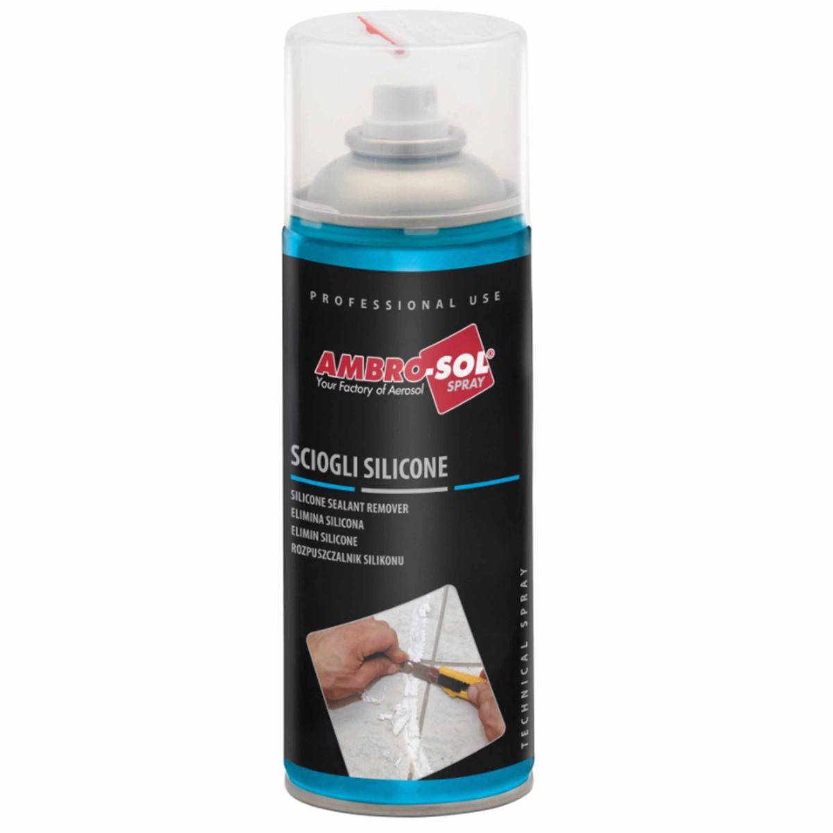 Sciogli Silicone Rimuove Residui Collosi Colla Solvente Bomboletta Spray-0