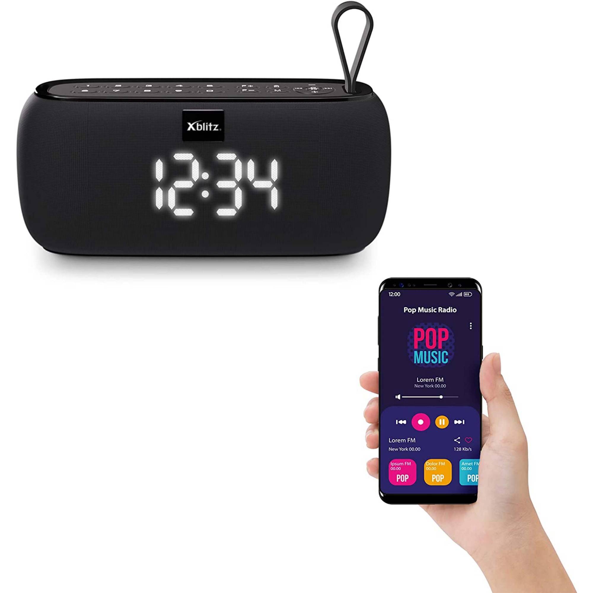 Xblitz Speaker Cassa Bluetooth 5.0 Wireless 10w Altoparlante Portatile Orologio-4