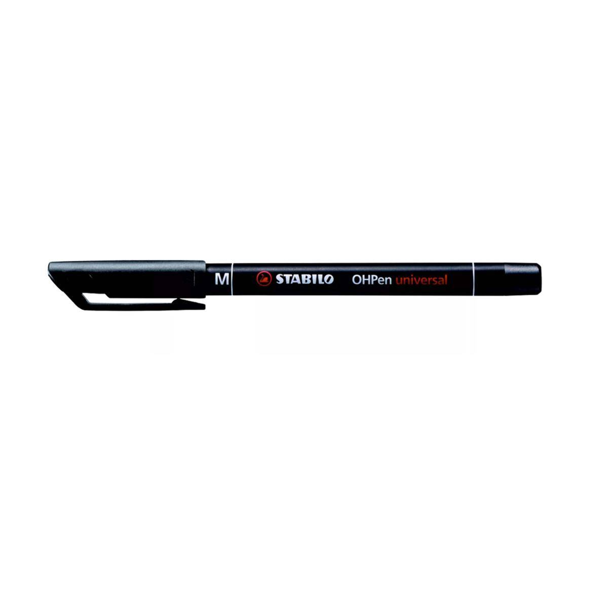 10 X Pennarello Indelebile Nero Stabilo Ohpen Punta 1mm Penna Marker-1