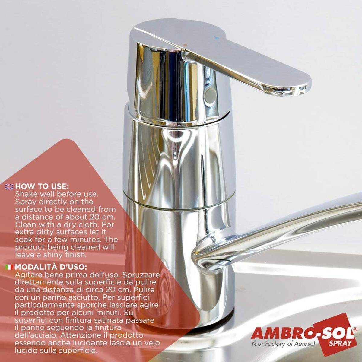 Lucidante Pulitore Acciano Inox Inossidabile Detergente Spray Sgrassatore-1