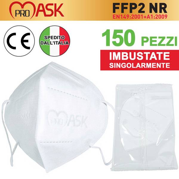 150x Mascherina Ffp2 Certificata Made In Europa Mascherine Certificate Ce1463
