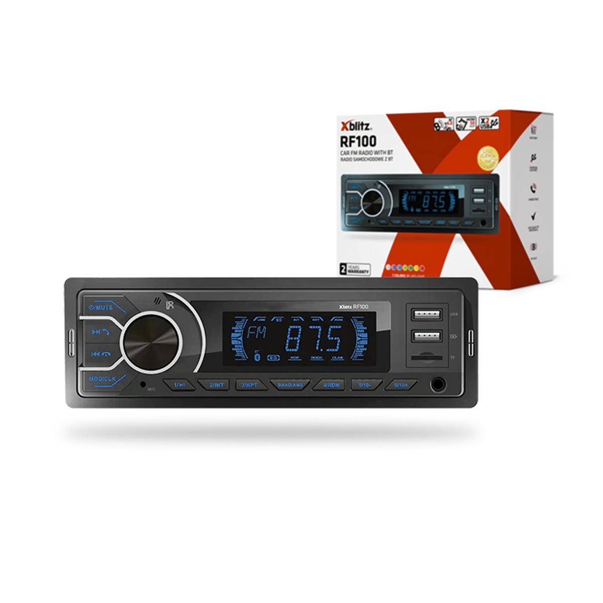 Autoradio Bluetooth Mp3 2 X Usb Microsd Radio Per Macchina 1din Con Microfono-0