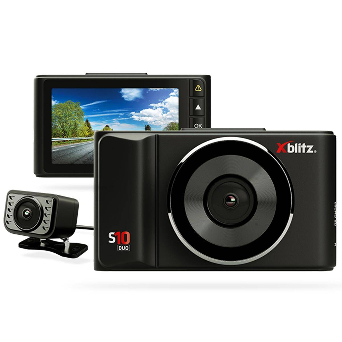 Dash Cam Videocamera Da Auto Dvr Macchina Schermo E Retrocamera Retromarcia-0