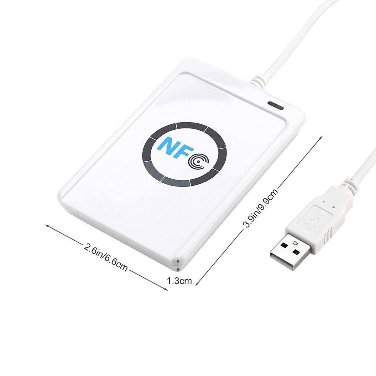 Lettore Scrittore Nfc Rfid Icr Smart Card Carta Identita' Elettronica Cie Usb-4