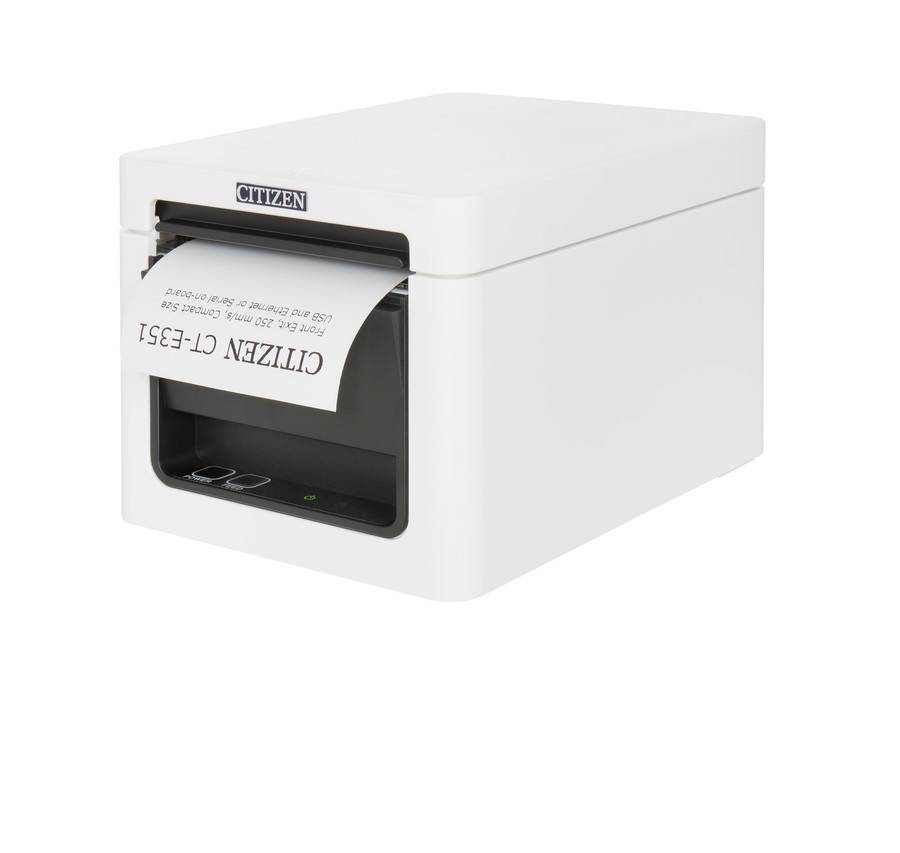 Citizen CT-E351 - Belegdrucker - zweifarbig (monochrom) - Thermopapier - 8 cm Rolle, Rolle (5,8 cm) - 203 dpi - bis zu 2-0