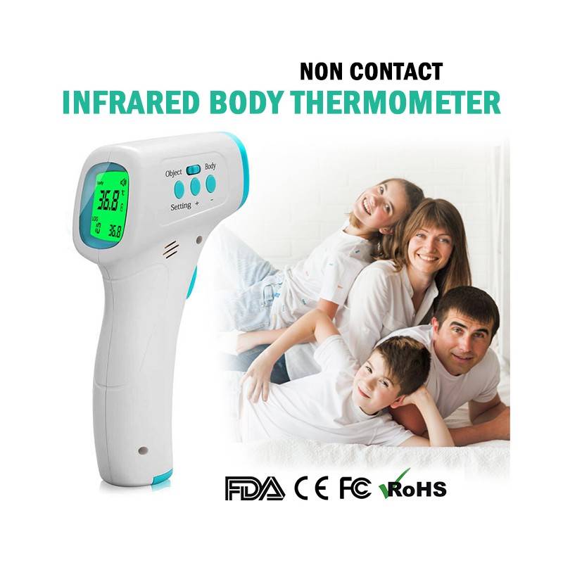 Termometro Digitale Infrarossi Termoscanner No Contatto Temperatura Corpo-0