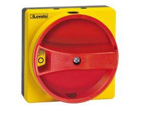Lovato - GAX61 - Door-Coupling Handle Padlockable Red/Yellow IP65/UL type 4X-0