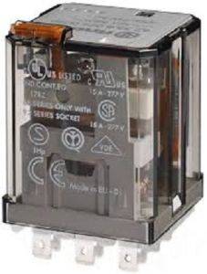 Finder 62.33.9.024.0040 Relè ad innesto 24 V/DC 16 A 3 scambi 1 pz.