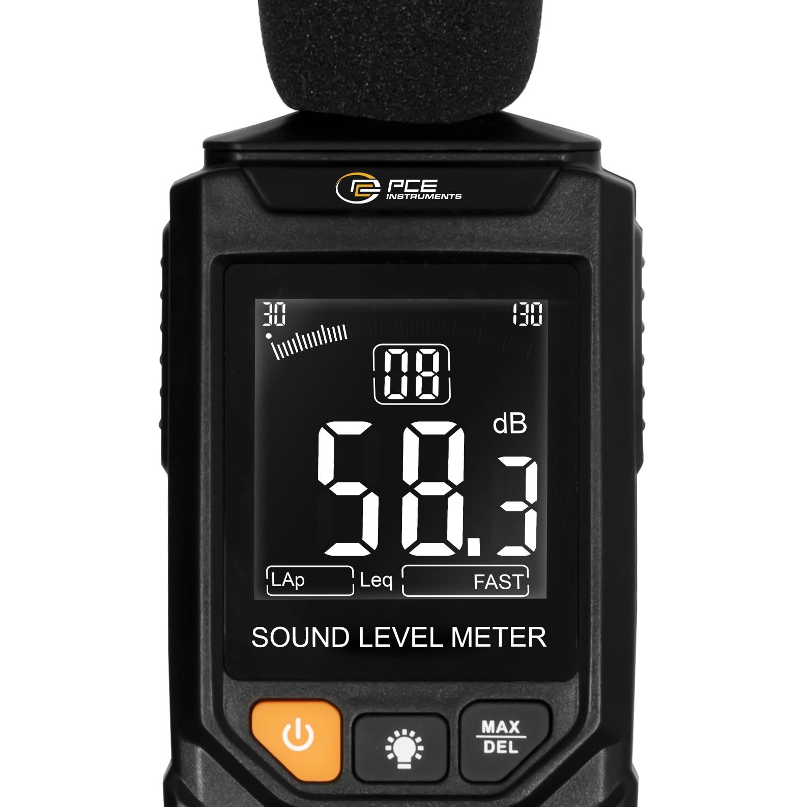 PCE Instruments Fonometro Data logger 30 - 130 dB 20 Hz - 12500 Hz-1