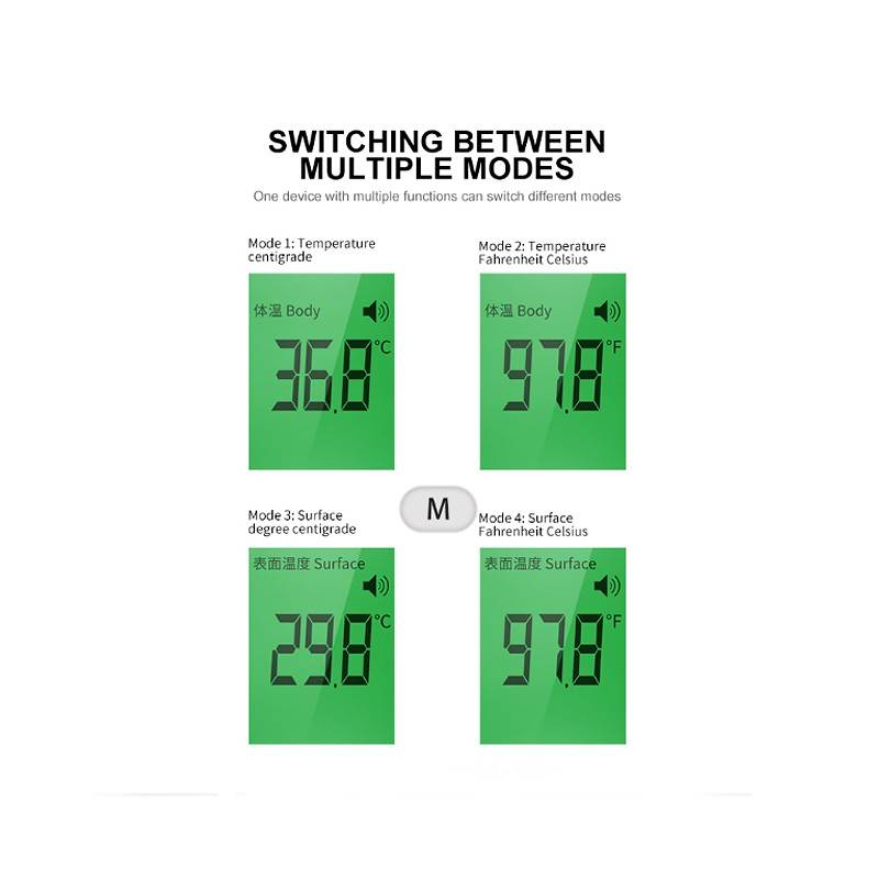 Termometro Digitale Infrarossi Termoscanner No Contact Temperatura Bulk-3