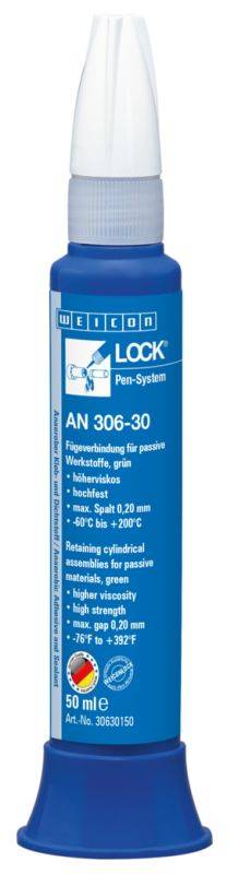 Sigillanti per viti e filetti WEICON 30630150 WEICONLOCK® AN 306-30 50 ml Retaining Cylindrical Assemblies-0