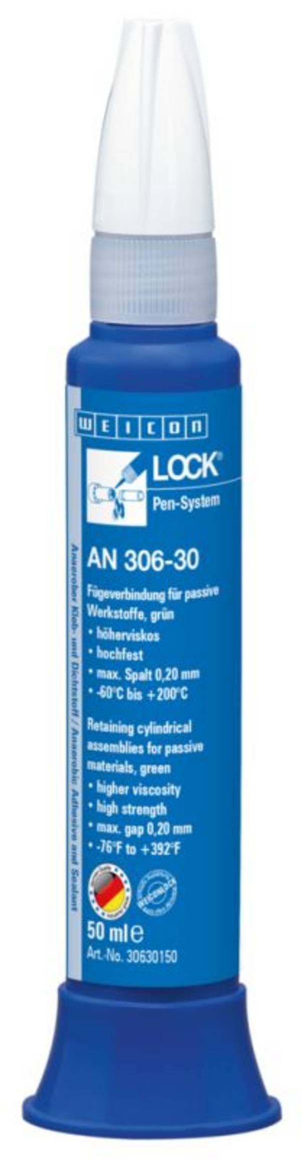 Sigillanti per viti e filetti WEICON 30630150 WEICONLOCK® AN 306-30 50 ml Retaining Cylindrical Assemblies