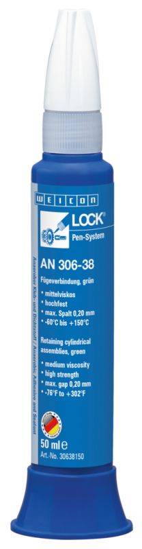 Sigillanti per viti e filetti WEICON 30638150 WEICONLOCK® AN 306-38 50 ml Retaining Cylindrical Assemblies-0