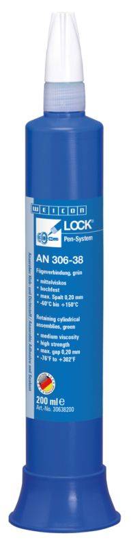 Sigillanti per viti e filetti WEICON 30638200 WEICONLOCK® AN 306-38 200 ml Retaining Cylindrical Assemblies-0