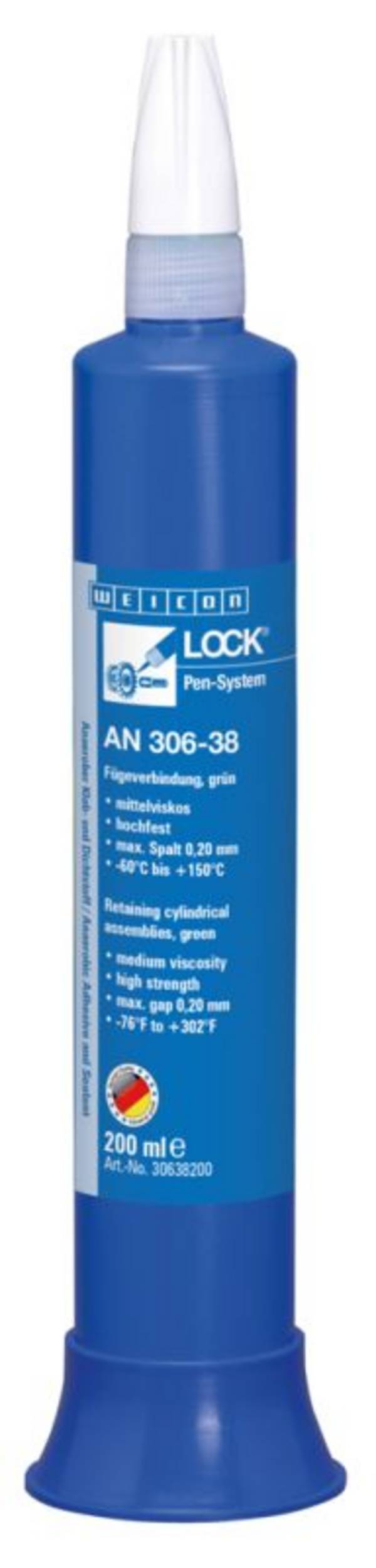 Sigillanti per viti e filetti WEICON 30638200 WEICONLOCK® AN 306-38 200 ml Retaining Cylindrical Assemblies