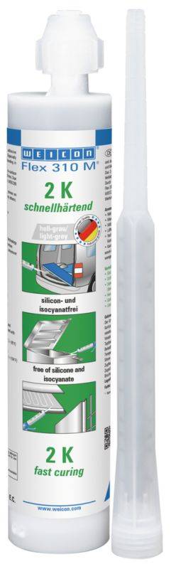 Siliconi e masse sigillanti WEICON 13305250 Flex 310 M® 2 K MS-Polymer 250 ml grey-0
