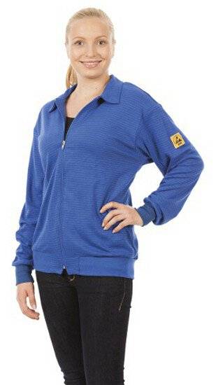 Felpa ESD a maniche lunghe, blu, unisex, M-0