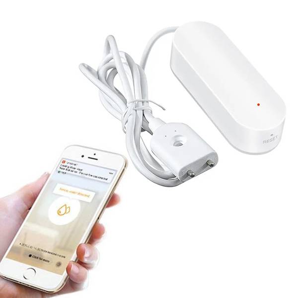 Rilevatore di perdite d'acqua Wi-Fi antiallagamento gestibile da App-0