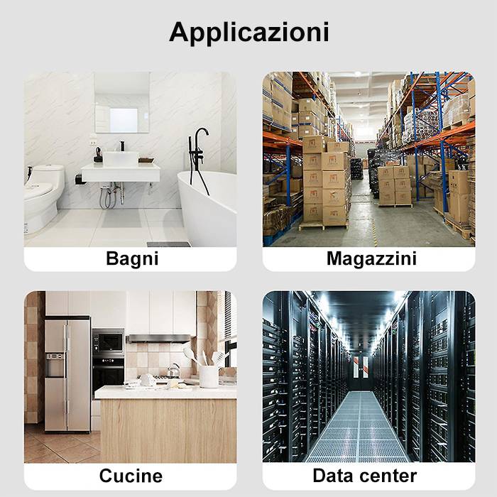 Rilevatore di perdite d'acqua Wi-Fi antiallagamento gestibile da App-2