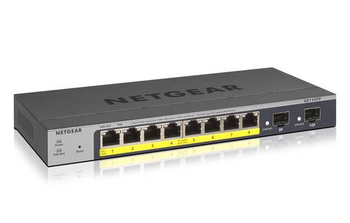 TGEAR GS110TP Gestito L2/L3/L4 Gigabit Ethernet (10/100/1000) Supporto Power over Ethernet (PoE) Grigio (GS110TP-300EUS)-0