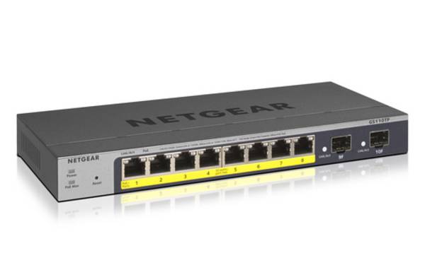 TGEAR GS110TP Gestito L2/L3/L4 Gigabit Ethernet (10/100/1000) Supporto Power over Ethernet (PoE) Grigio (GS110TP-300EUS)