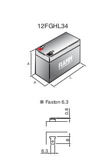 BATTERIA FIAMM 12FGHL34 (EX FGHL20902) Scarica Rapida 12V 8,4Ah-1