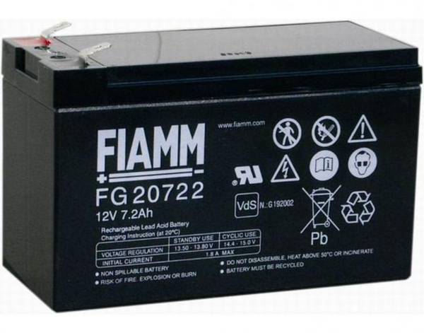 BATTERIA FIAMM FG20722 12V 7,2Ah