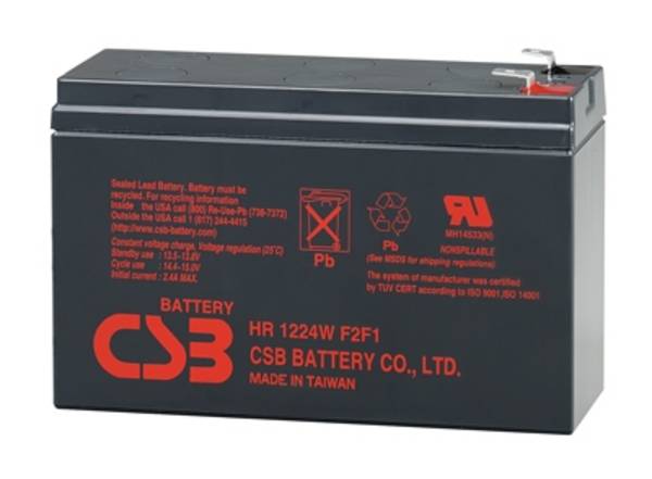 Batteria CSB HR1224WF2F1 12V (4.8-/6,3+) UPS